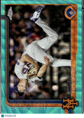 Tyler Rogers 2025 Topps Chrome Aqua Wave Refractor /199 New York Mets