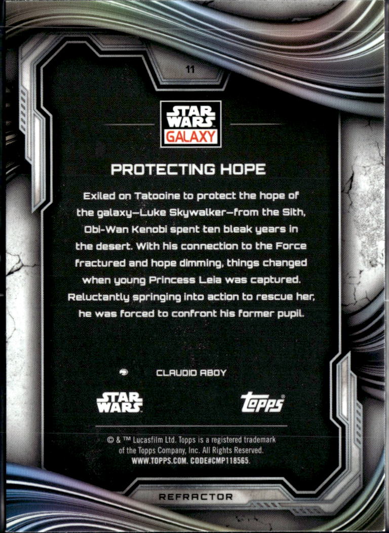 Protecting Hope 2025 Topps Star Wars Galaxy Refractor #11