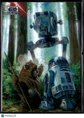 Wicket and R2-D2 2025 Topps Star Wars Galaxy Refractor #49