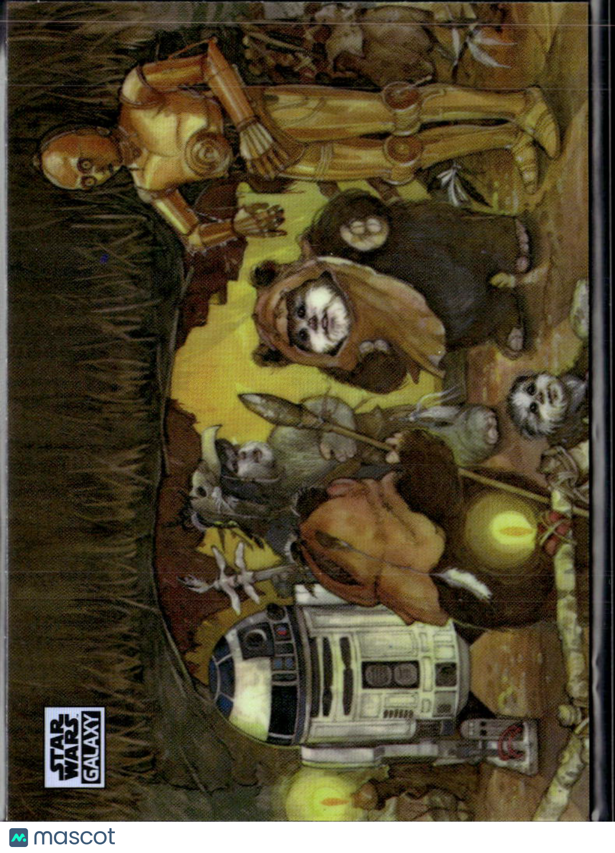 Ewoks Join The Fight 2025 Topps Star Wars Galaxy Chrome Refractor #28