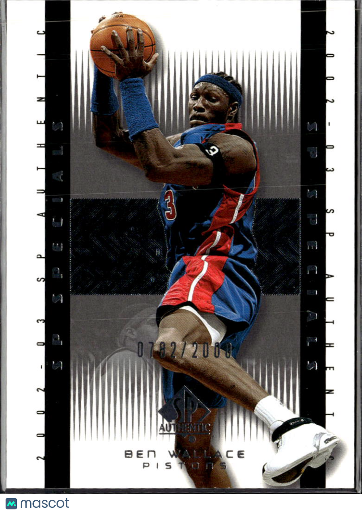 Ben Wallace 2002-03 SP Authentic Specials 782/2008 Detroit Pistons