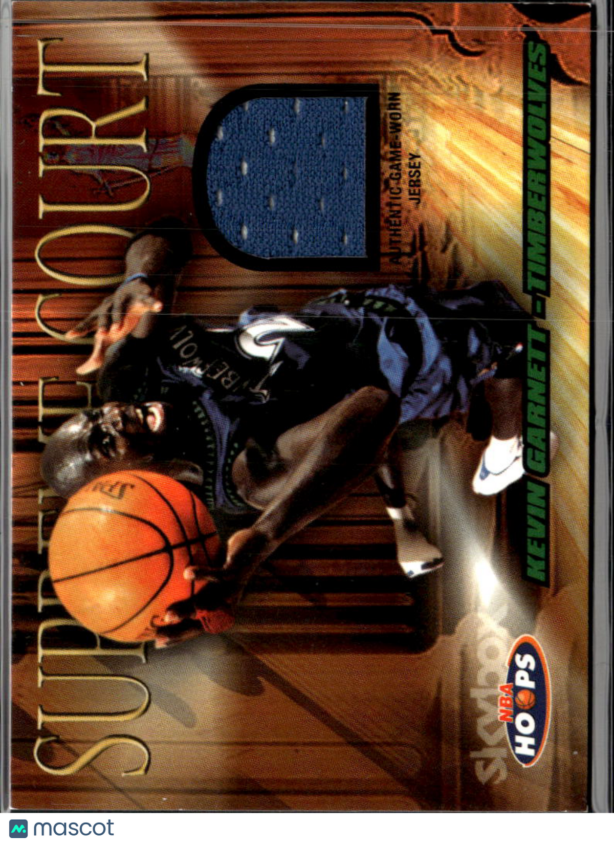 Kevin Garnett 2004-05 SkyBox Hoops Game Worn Jersey Patch Minnesota Timberwolves