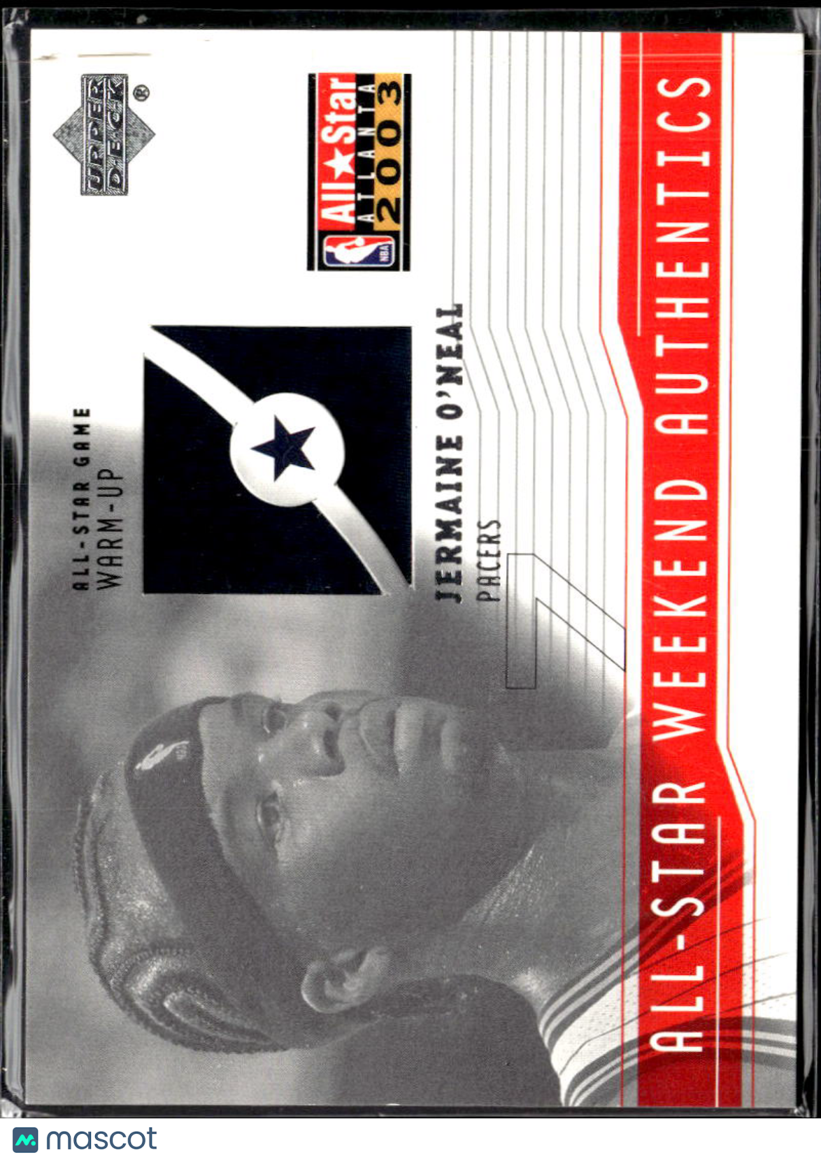 Jermaine O'Neal 2003 Upper Deck All-Star Weekend Game Worn Warm Up Pacers