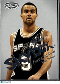 Tony Parker 2004 Fleer SkyBox Autographics 49/150 San Antonio Spurs