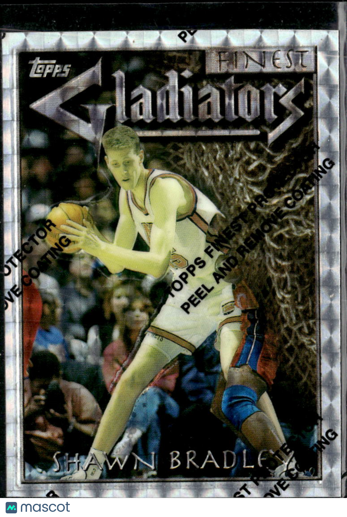 Shawn Bradley 1996 Topps Finest Gladiators Refractor New Jersey Nets