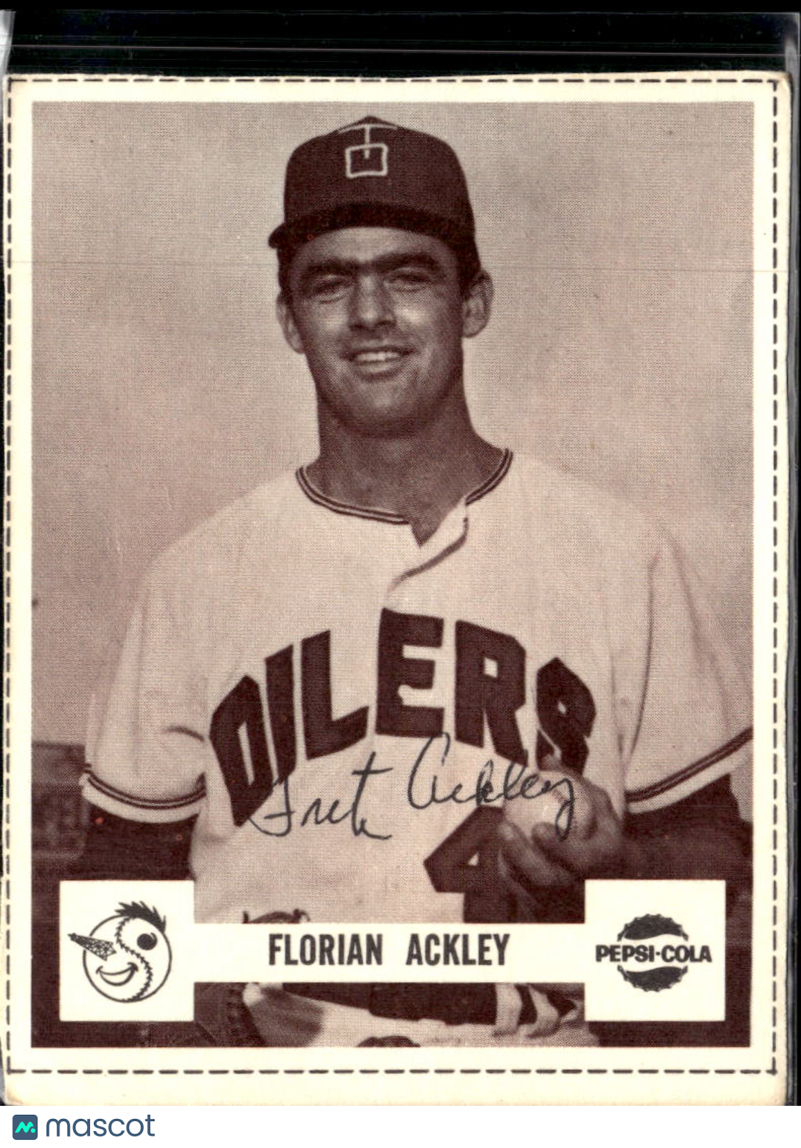 Florian Ackley Fritz Ackley 1966 Pepsi-Cola Tulsa Oilers