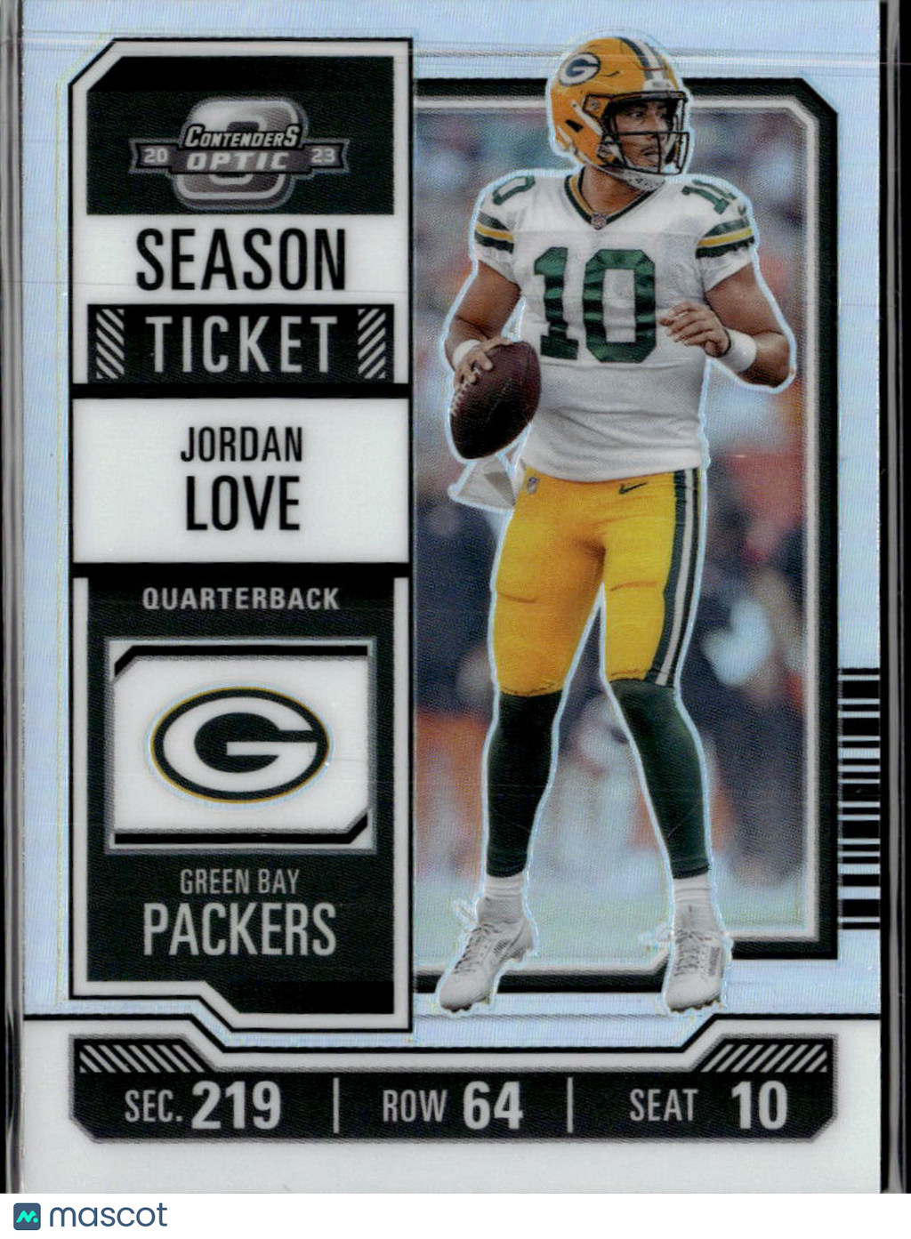 Jordan Love 2024 Contenders Optic Silver Prizm Green Bay Packers