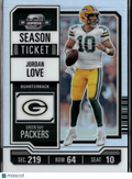 Jordan Love 2024 Contenders Optic Silver Prizm Green Bay Packers