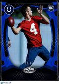 Sam Ehlinger 2021 Certified Mirror Blue Rookie RC 12/75 Indianapolis Colts