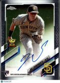 Jake Cronenworth 2021 Topps Chrome RC Auto Autograph San Diego Padres