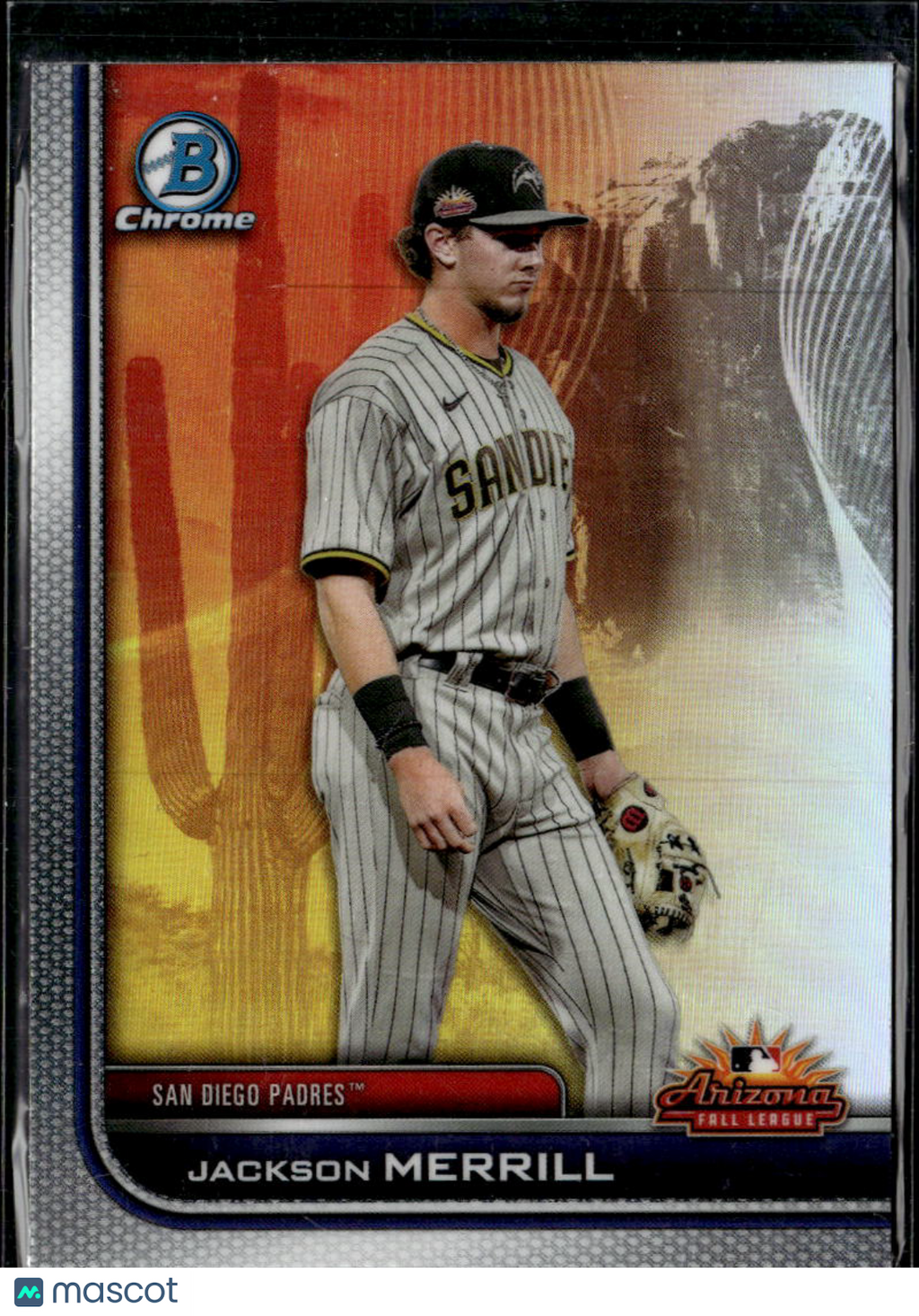 Jackson Merrill 2023 Bowman Chrome Arizona Fall League RC San Diego Padres