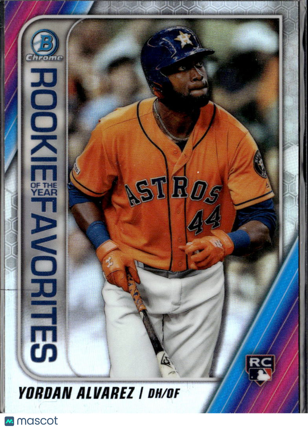 Yordan Alvarez 2020 Bowman Chrome Rookie of the Year Favorites RC Houston Astros
