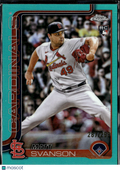 Matt Svanson 2025 Topps Chrome RC Aqua Refractor /299 St. Louis Cardinals