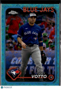 Joey Votto 2024 Topps Chrome Aqua Logofractor /199 Toronto Blue Jays