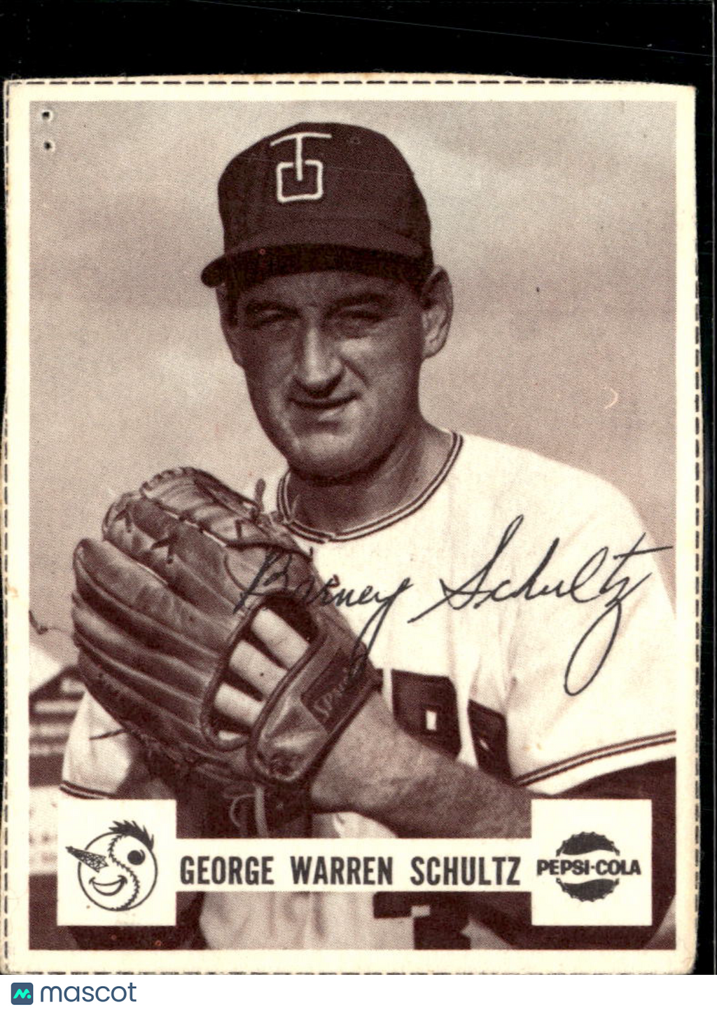 George Warren Schultz Barney Schultz 1966 Pepsi-Cola Tulsa Oilers