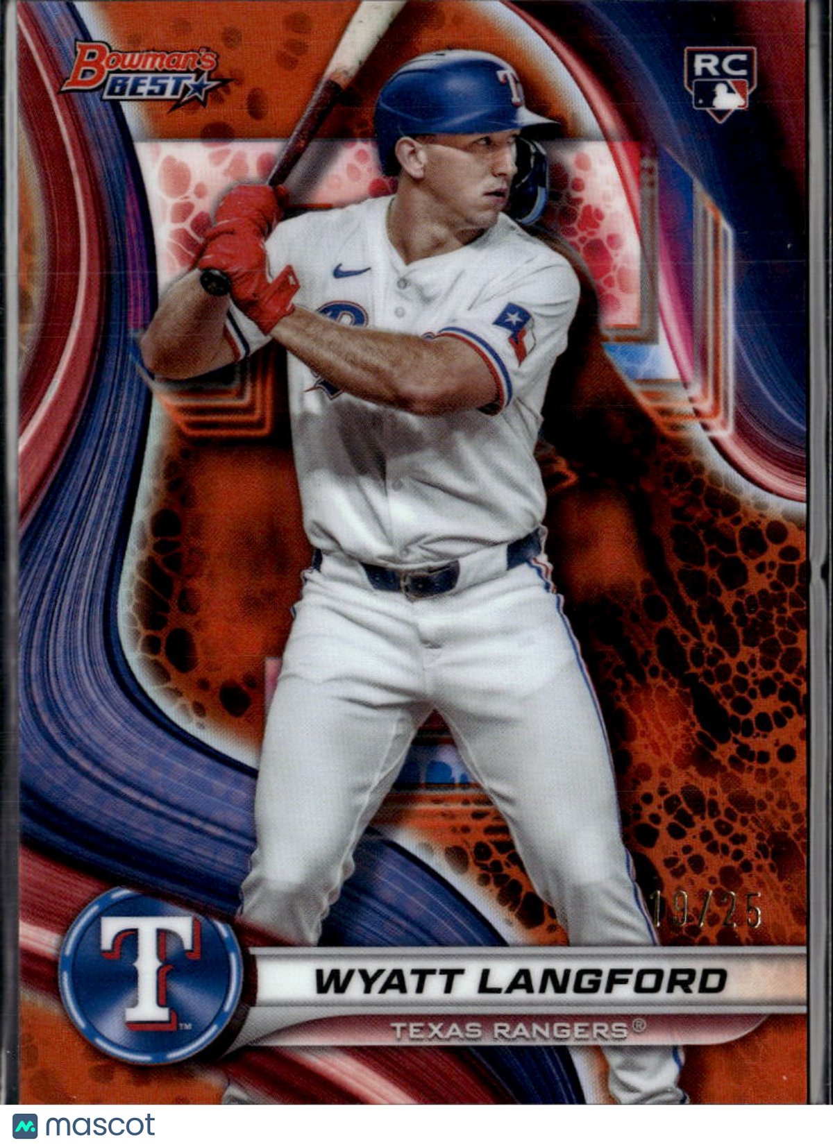 Wyatt Langford 2024 Bowman's Best RC Texas Rangers