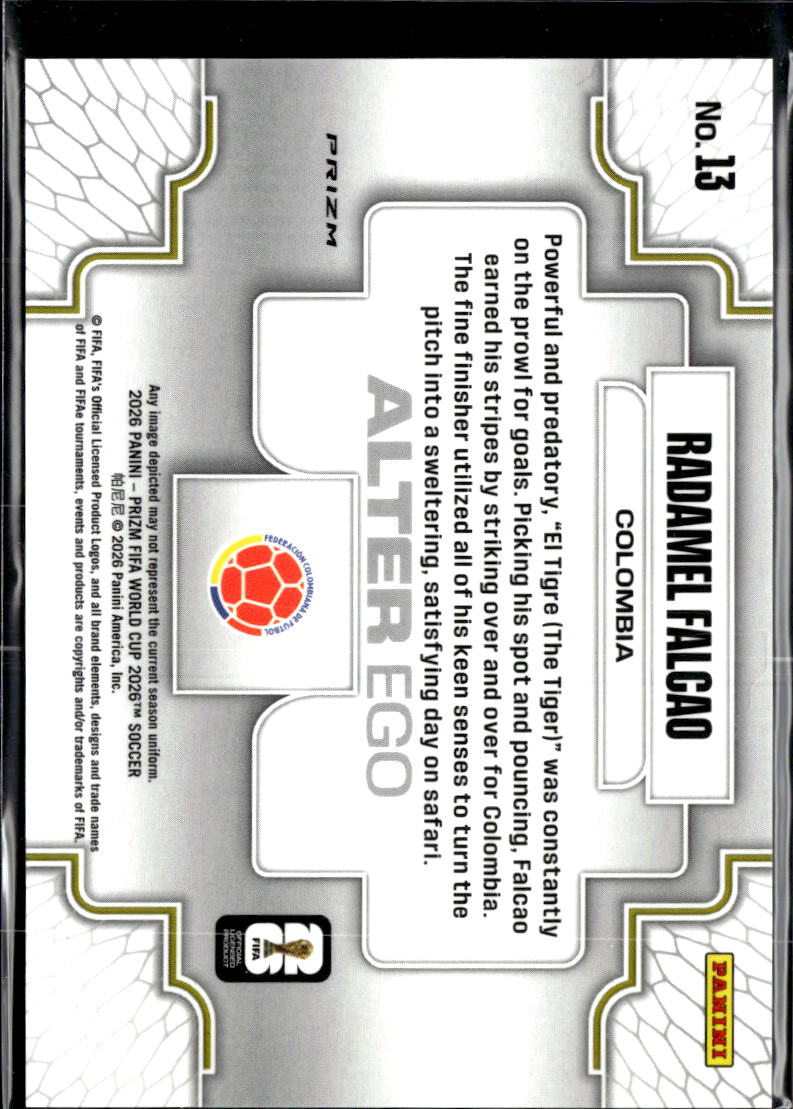 Radamel Falcao 2026 Prizm FIFA World Cup 2026 Alter Ego CASE HIT Colombia