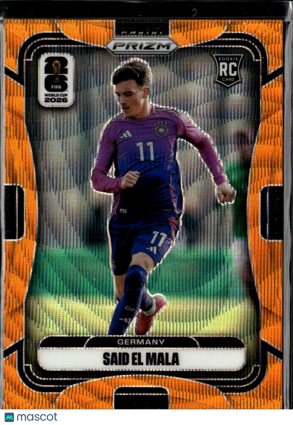 Said El Mala 2026 Panini Prizm FIFA World Cup Orange Wave Rookie 114/125 Germany