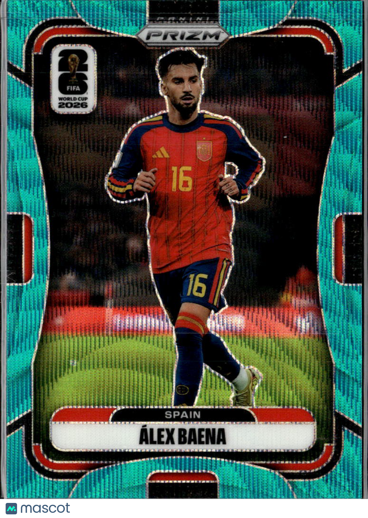 Álex Baena 2026 Prizm FIFA World Cup Teal Wave 59/99 Spain