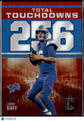 Jared Goff 2025 Topps Signature Class Orange Zone Out /50 Detroit Lions