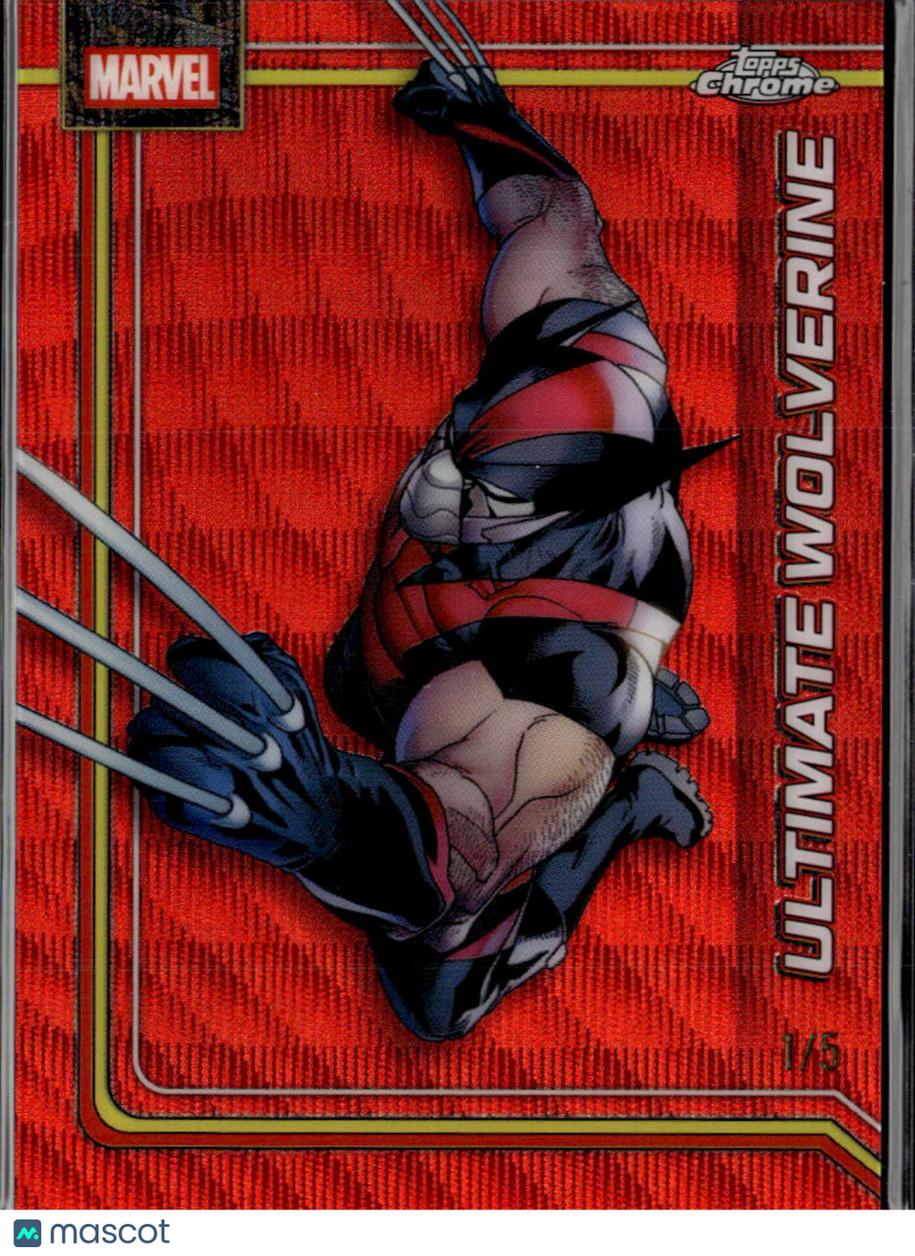 Ultimate Wolverine 2026 Topps Chrome Marvel Red Wave Refractor 1/5 #184