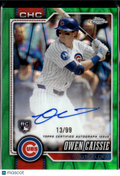 Owen Caissie 2026 Topps Chrome Auto Autograph RC 13/99 Chicago Cubs