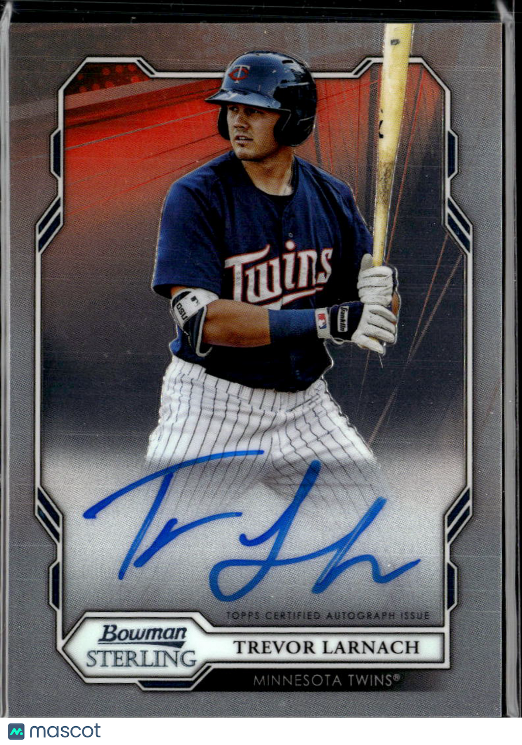Trevor Larnach 2019 Bowman Sterling Auto Autograph Minnesota Twins