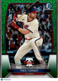 Trea Turner 2023 Bowman Chrome Green Mojo Refractor /99 Philadelphia Phillies