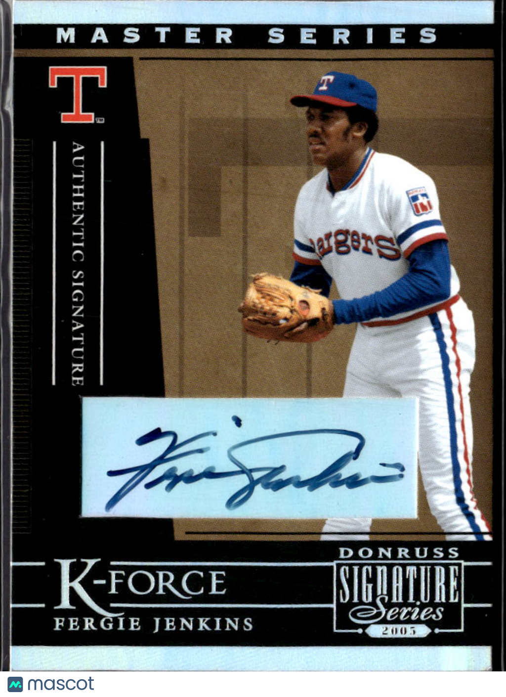 Fergie Jenkins 2005 Donruss Signature Auto Autograph 14/25 Texas Rangers