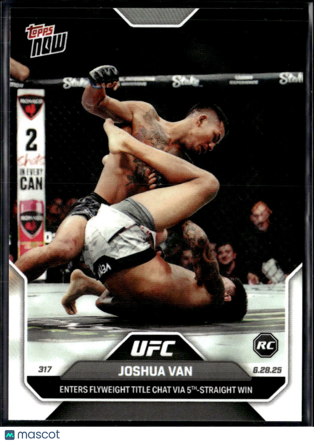 Joshua Van 2025 Topps Now UFC RC Rookie MMA #20