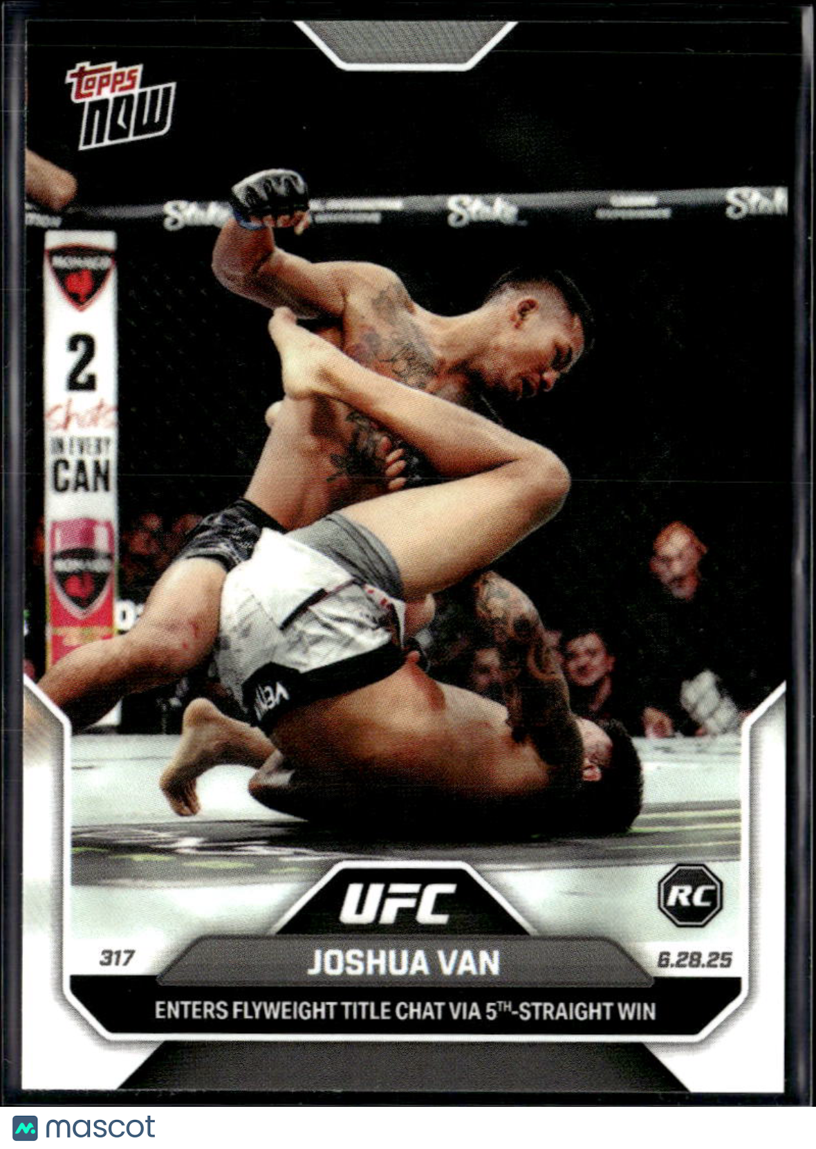 Joshua Van 2025 Topps Now UFC RC Rookie MMA #20