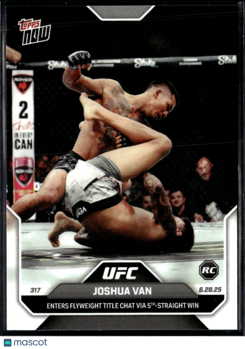 Joshua Van 2025 Topps Now UFC RC Rookie MMA #20