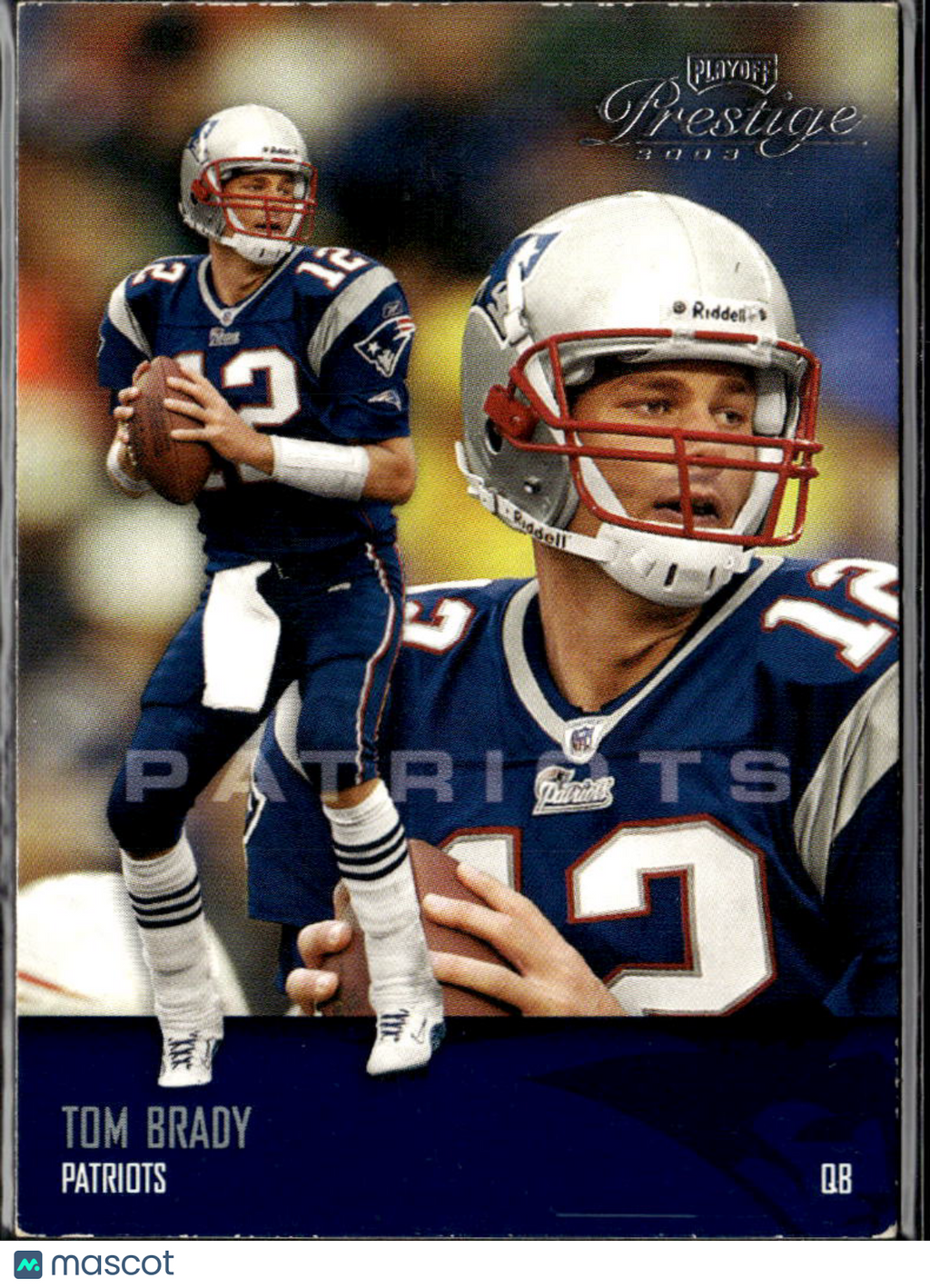Tom Brady 2003 Playoff Prestige New England Patriots