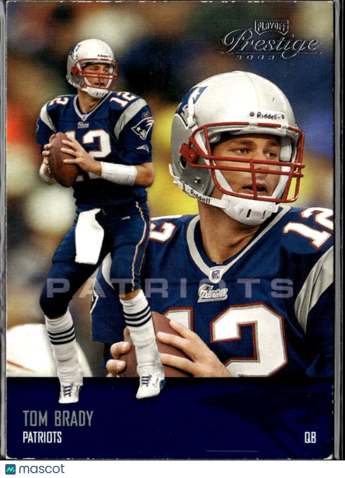 Tom Brady 2003 Playoff Prestige New England Patriots