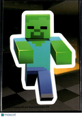 Zombie 2015 Panini Minecraft Sticker Rookie RC