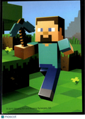 Steve 2015 Minecraft Panini Sticker RC Rookie Card