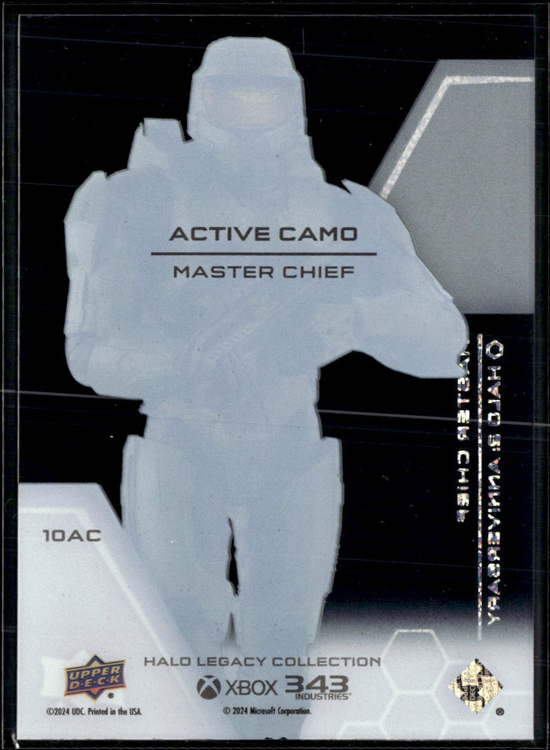 Master Chief 2024 Upper Deck Halo Legacy Active Camo #10AC