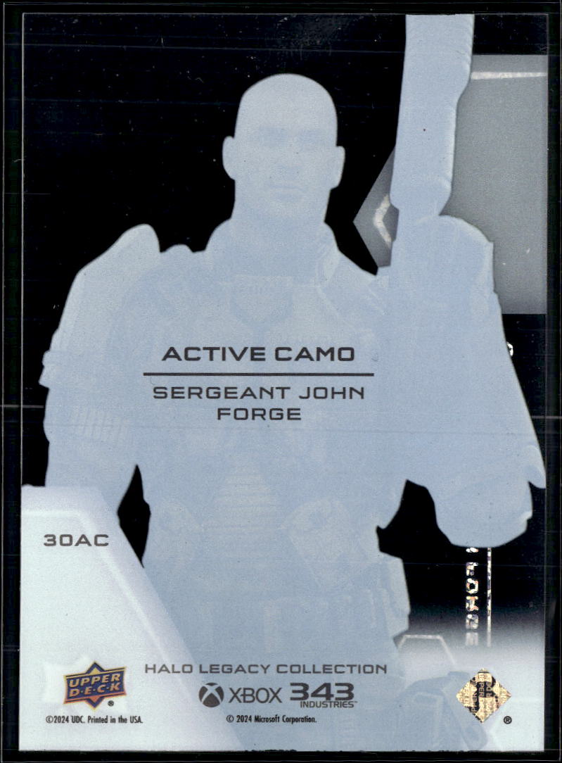 John Forge 2024 Upper Deck Halo Legacy Active Camo #30AC