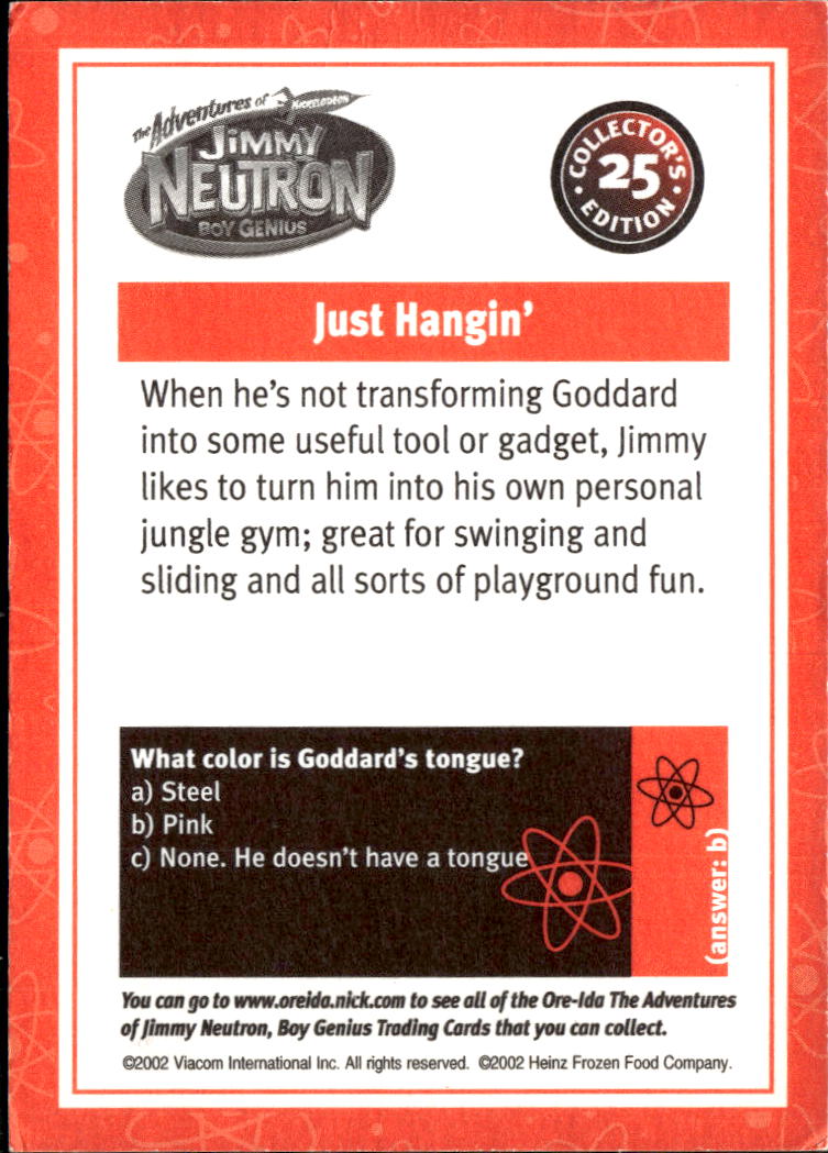 2002 Ore-Ida The Adventures of Jimmy Neutron, Boy Genius #25