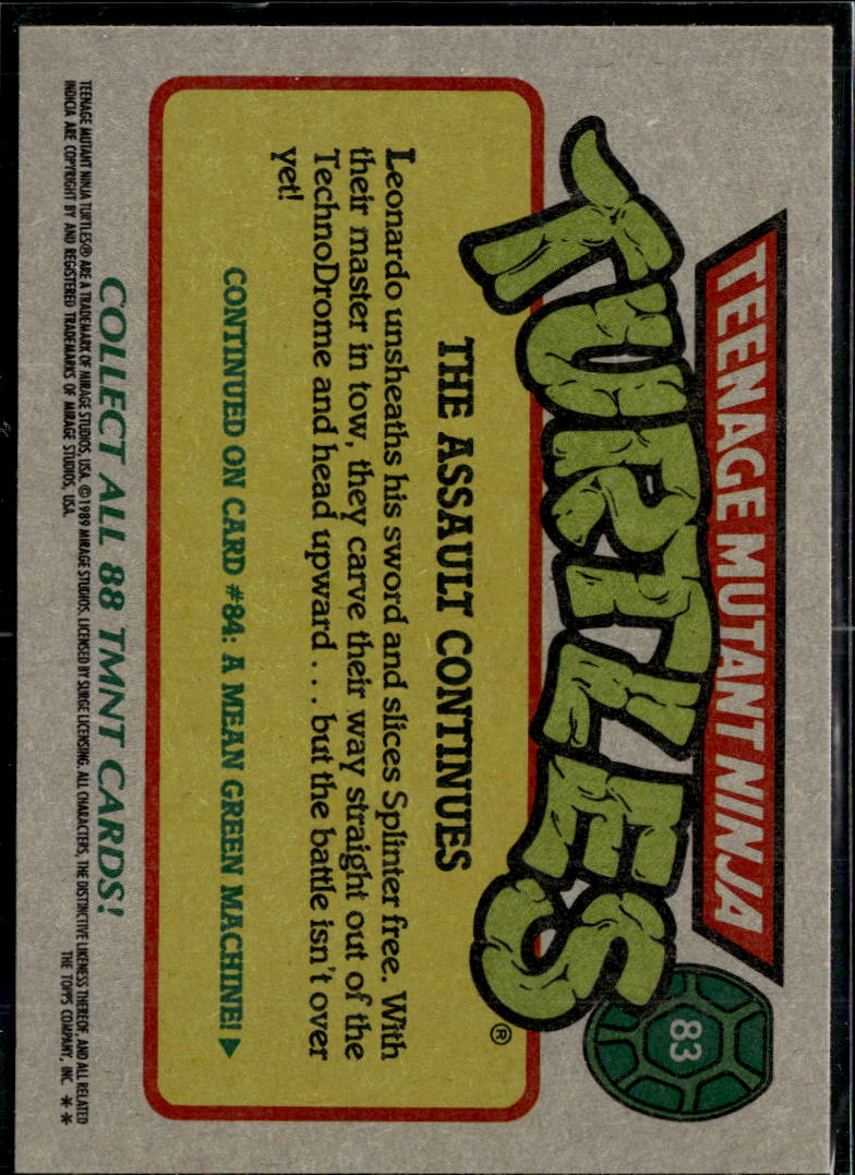 1989 Topps Teenage Mutant Ninja Turtles #83