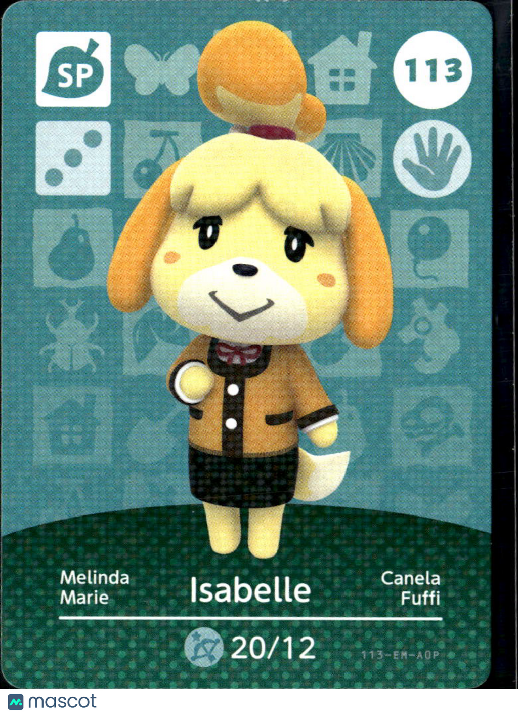 Isabelle Animal Crossing Series 2 Rookie RC amiibo Cards #113