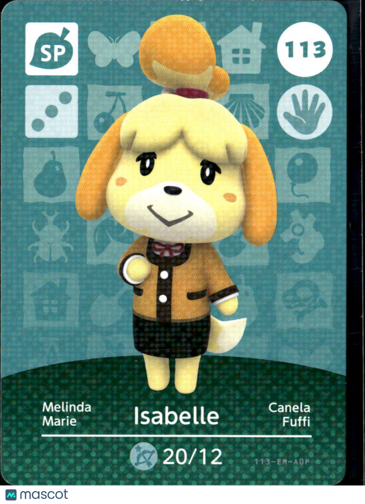 Isabelle Animal Crossing Series 2 Rookie RC amiibo Cards #113