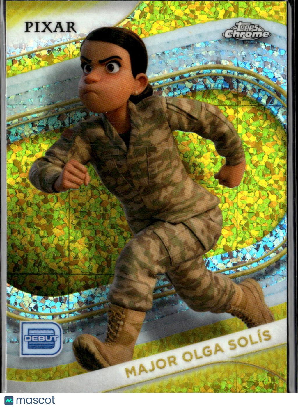 Major Olga Solis 2025 Topps Chrome Disney Gold Mini Diamond Debut #136