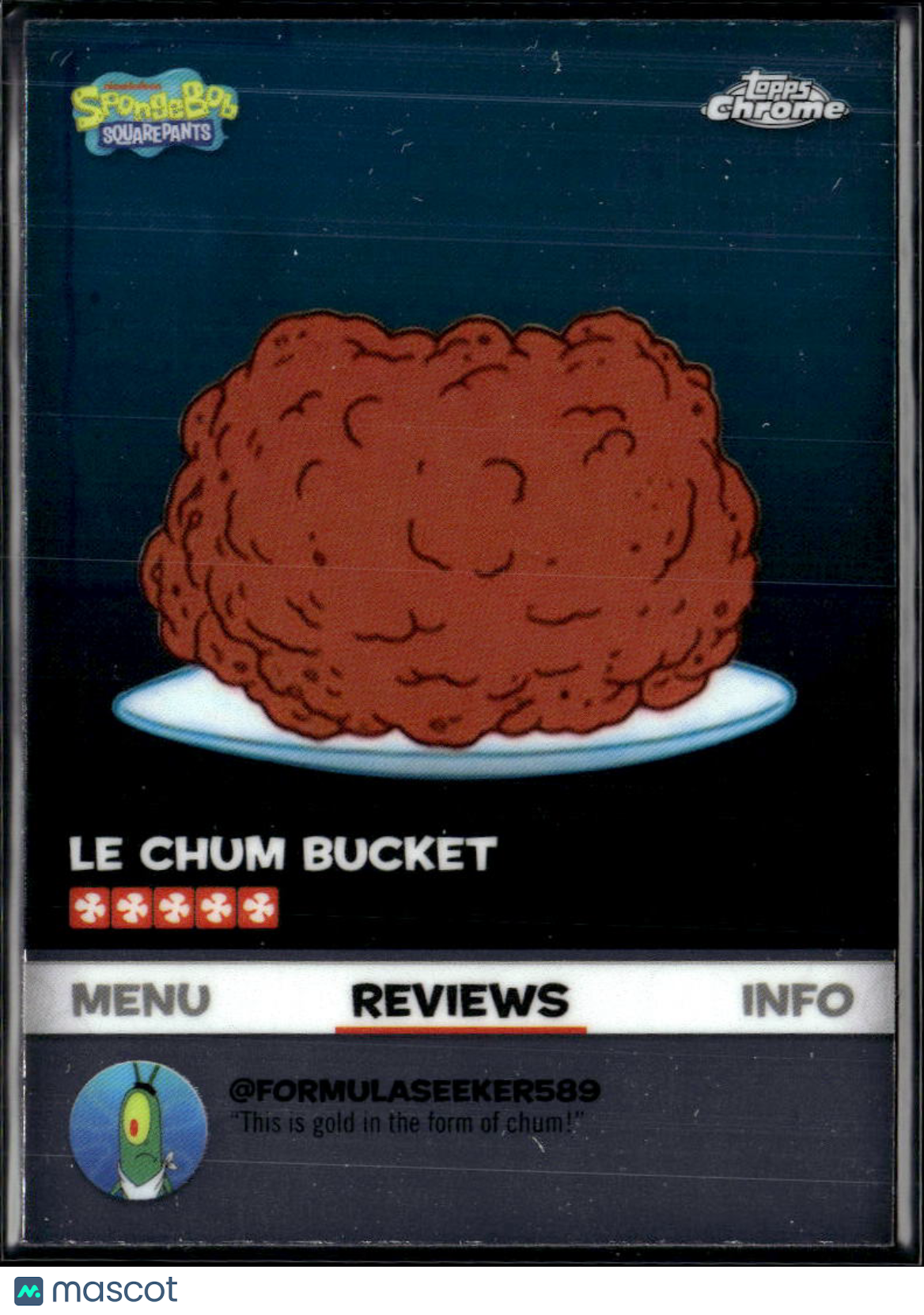 Le Chum Bucket 2025 Topps Chrome SpongeBob SquarePants Reviews #BB-20