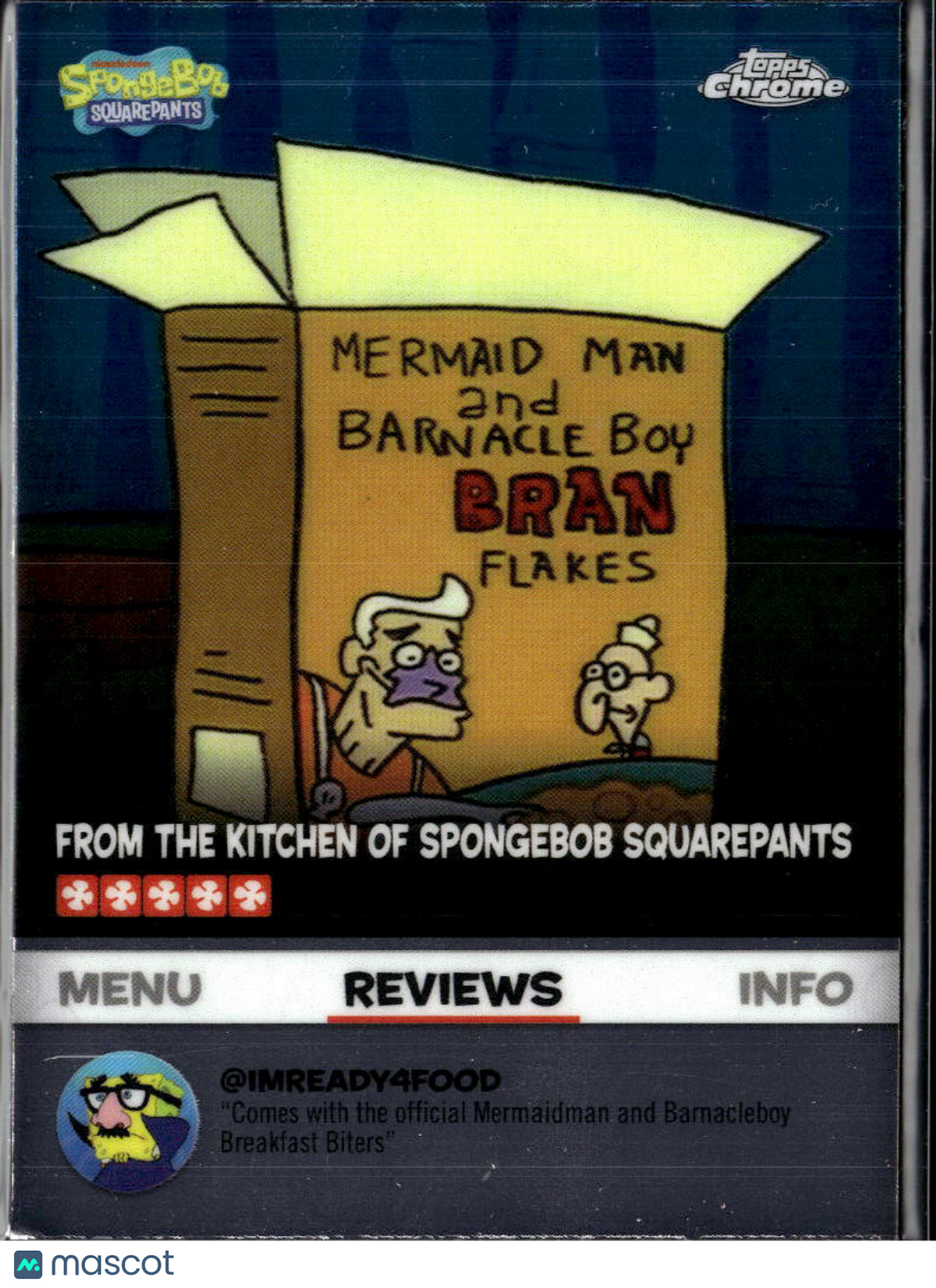 Kitchen of SpongeBob SquarePants 2025 Topps Chrome Reviews Insert #BB-19