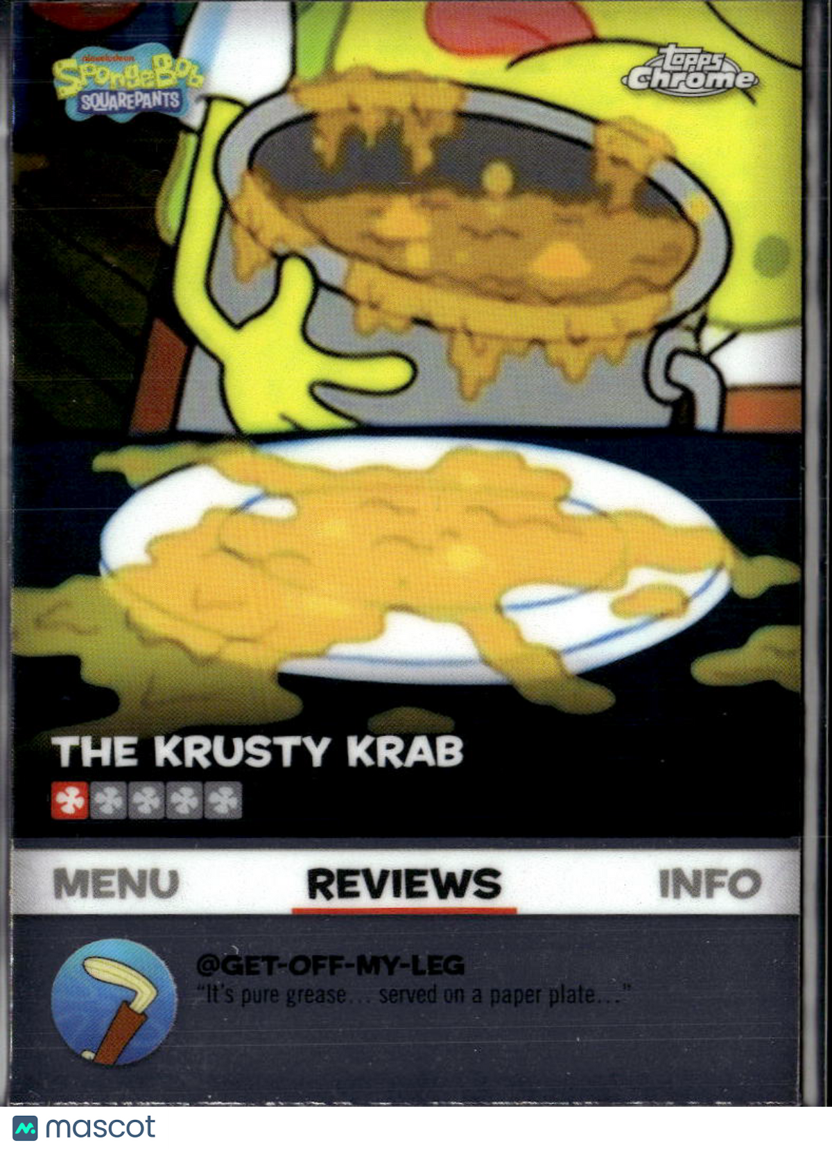 The Krusty Krab 2025 Topps Chrome SpongeBob SquarePants Reviews #BB-18