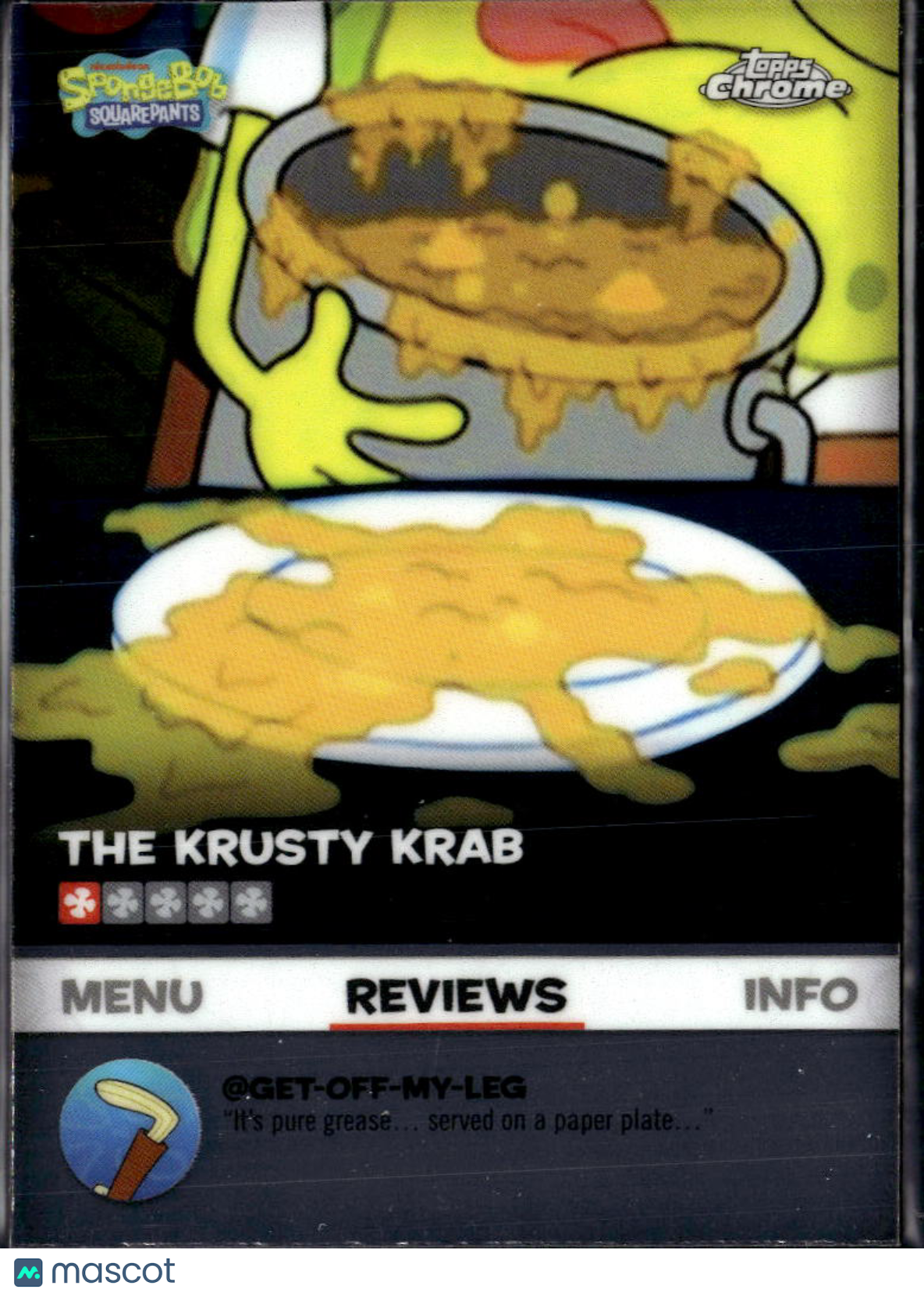 The Krusty Krab 2025 Topps Chrome SpongeBob SquarePants Reviews #BB-18