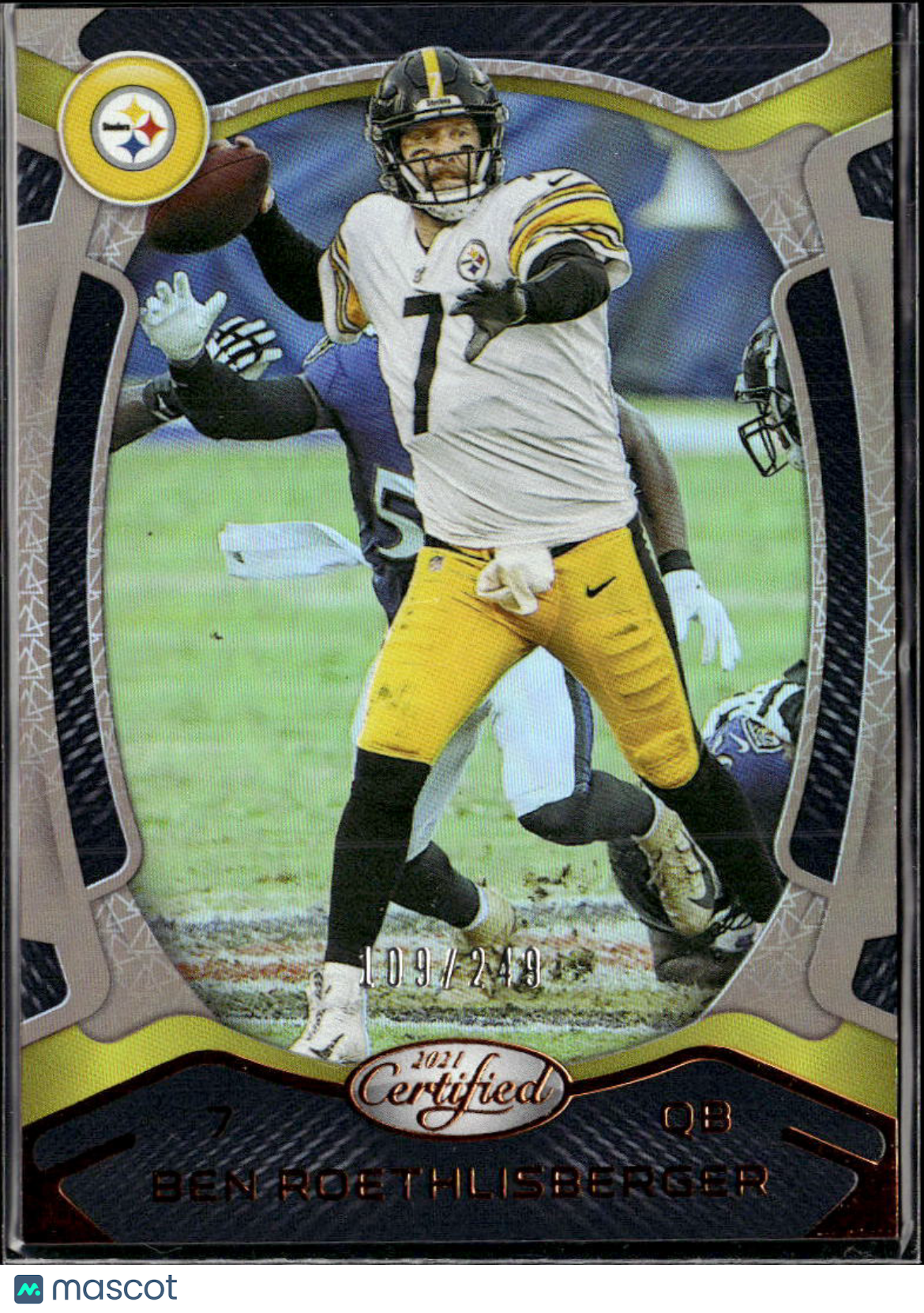 Ben Roethlisberger 2021 Certified Mirror Bronze /249 Pittsburgh Steelers