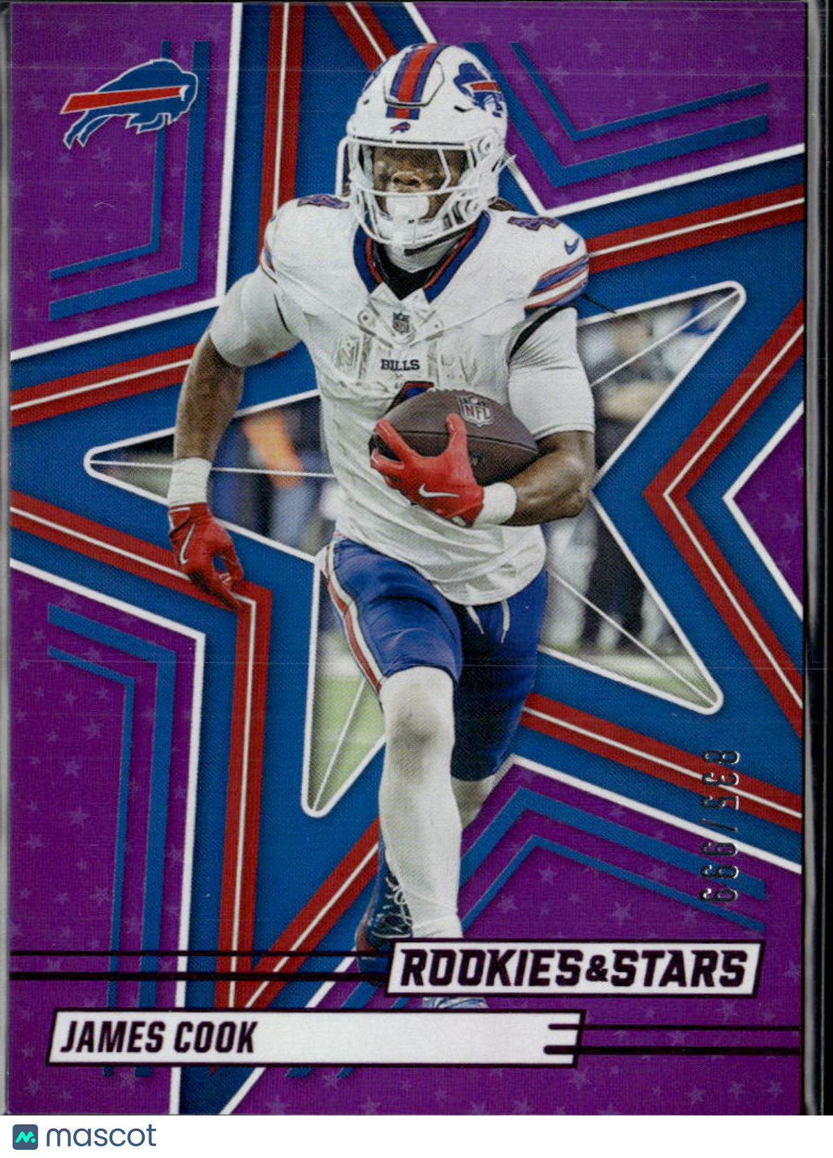 James Cook 2025 Rookies & Stars Purple /999 Buffalo Bills