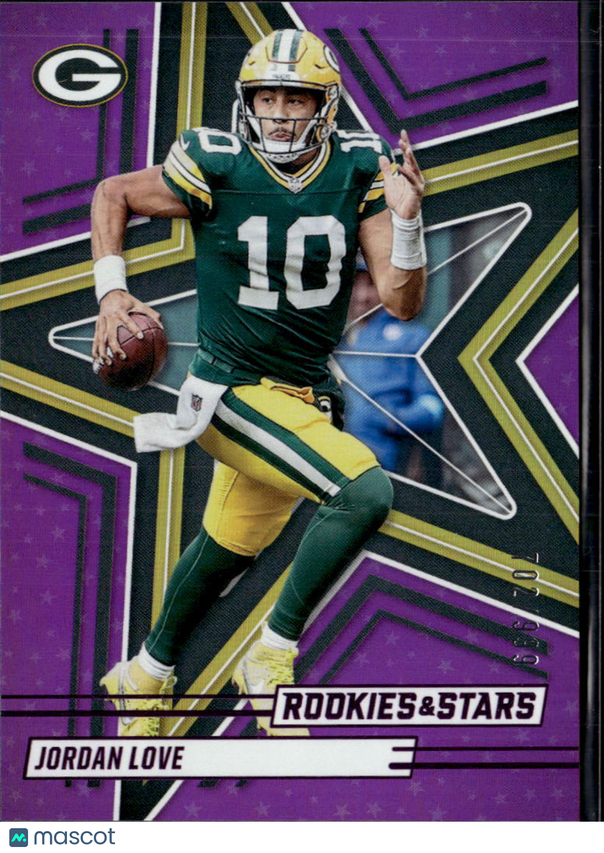 Jordan Love 2025 Rookies & Stars Purple /999 Green Bay Packers